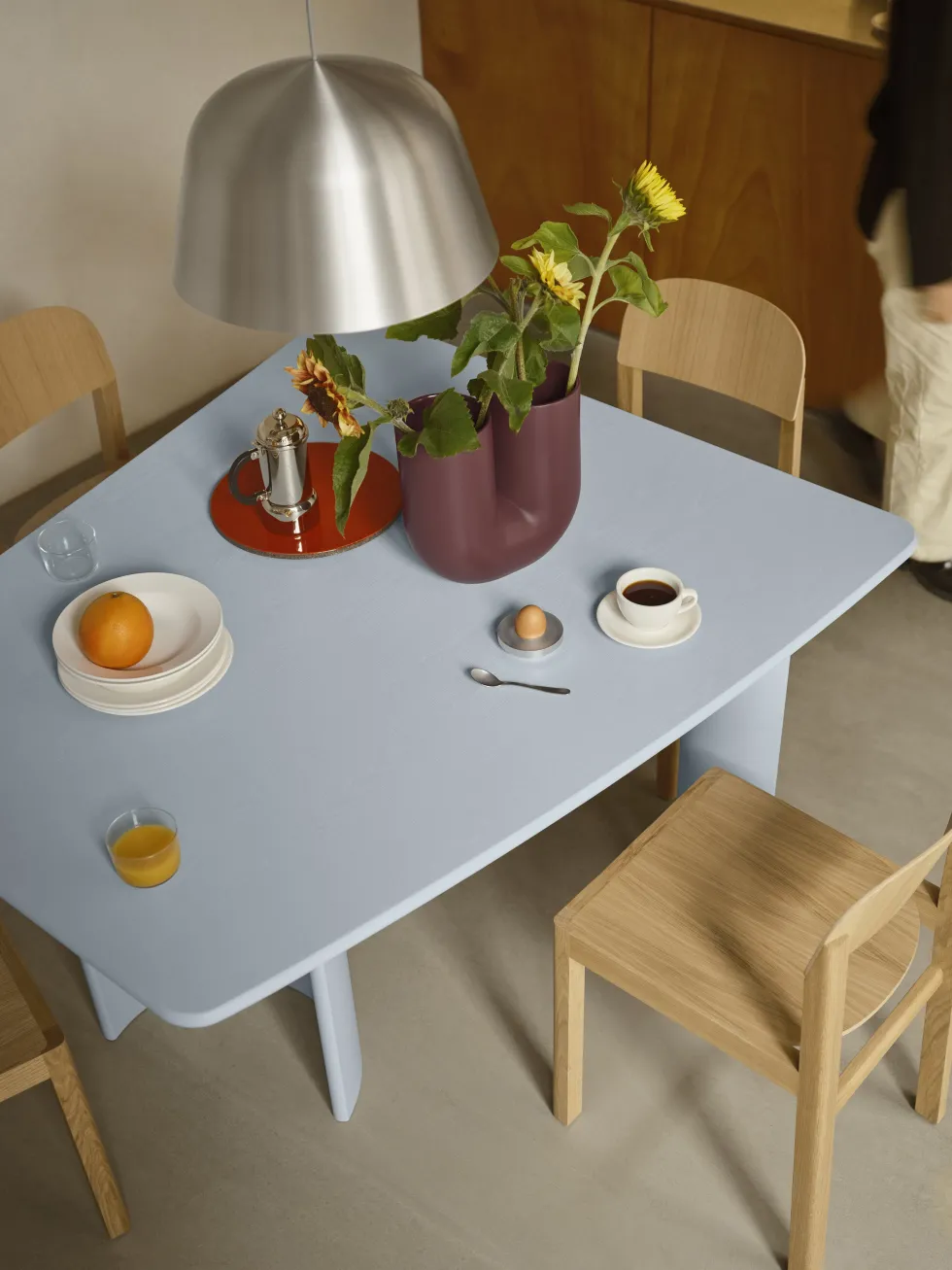 Table à manger en bois de chêne 130x120cm Re-norm - Muuto