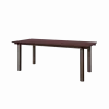 Table à manger en chêne bordeaux et acier chocolat 200x90cm Atura - Ferm living