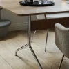 Table à manger en chêne et chrome 200x90 cm Pavilion AV19 - &tradition