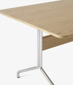 Table à manger en chêne et chrome 200x90 cm Pavilion AV19 - &tradition