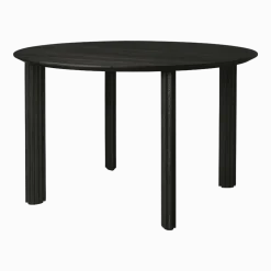 Table à manger en chêne noir Comfort Circle - UMAGE