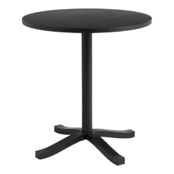 Table à manger en frêne laqué à l'eau noir 70 x 74cm Pastis - HAY