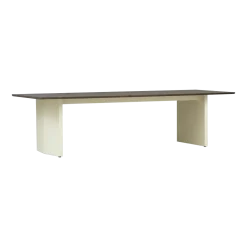 Table à manger en pin marron foncé et crème 90x300cm Panel - Normann Copenhagen