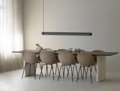 Table à manger en pin marron foncé et crème 90x300cm Panel - Normann Copenhagen