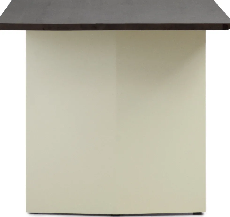 Table à manger en pin marron foncé et crème 100x420cm Panel - Normann Copenhagen