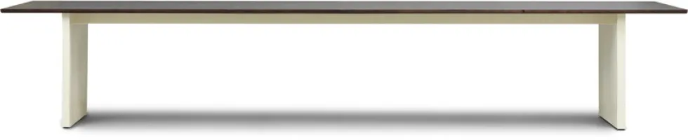 Table à manger en pin marron foncé et crème 100x420cm Panel - Normann Copenhagen