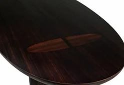 Table à manger ovale en bois marron 230 x 105 cm Durban - Versmissen