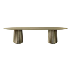 Table à manger ovale en chêne vernis 280x120cm Maru - Vincent Sheppard