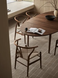 Table à manger ovale extensible en noyer huilé 115x240cm CH339 - Carl Hansen & Søn