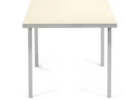 Table à manger rectangulaire en aluminium et ivoire 180x85x74cm - valerie_objects