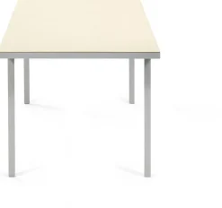 Table à manger rectangulaire en aluminium et ivoire 240x85x74cm - valerie_objects