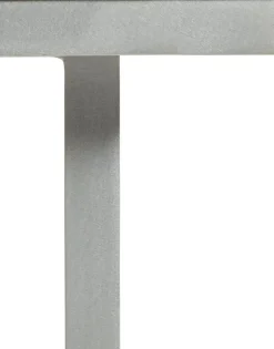 Table à manger rectangulaire en aluminium et jaune moutarde 180x85x74cm - valerie_objects