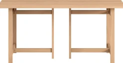 Table à manger rectangulaire en bois de chêne naturel 160x90cm - Moebe