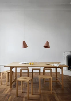Table à manger rectangulaire en bois de chêne naturel 220x90cm - Moebe