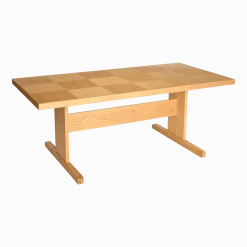Table à manger rectangulaire en bois de chêne naturel 195x95x74cm Skak - Hübsch