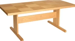 Table à manger rectangulaire en bois de chêne naturel 195x95x74cm Skak - Hübsch