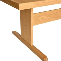 Table à manger rectangulaire en bois de chêne naturel 195x95x74cm Skak - Hübsch