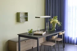 Table à manger rectangulaire en bois de chêne noir 190x90cm Hock - Hübsch