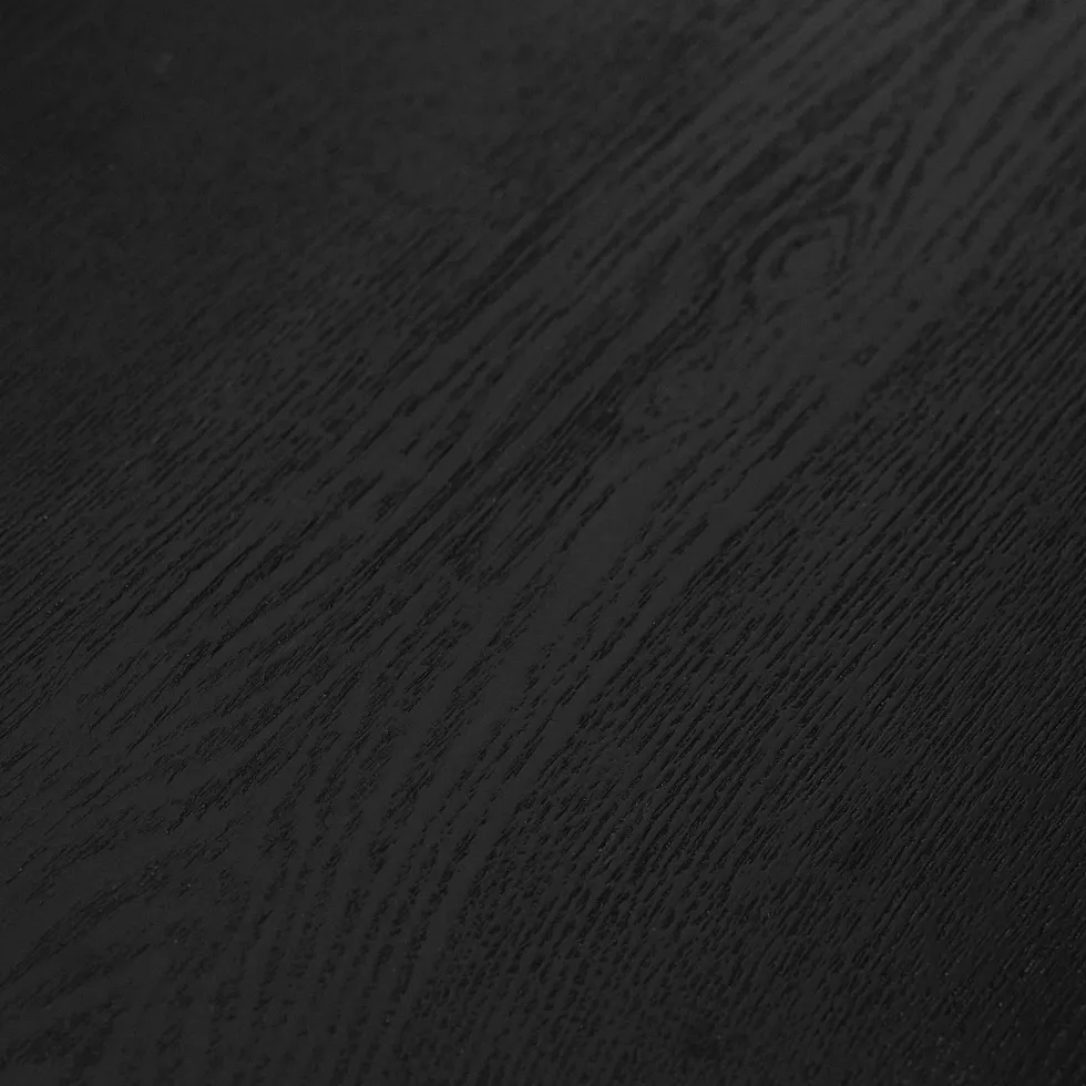 Table à manger rectangulaire en bois de chêne noir 190x90cm Hock - Hübsch