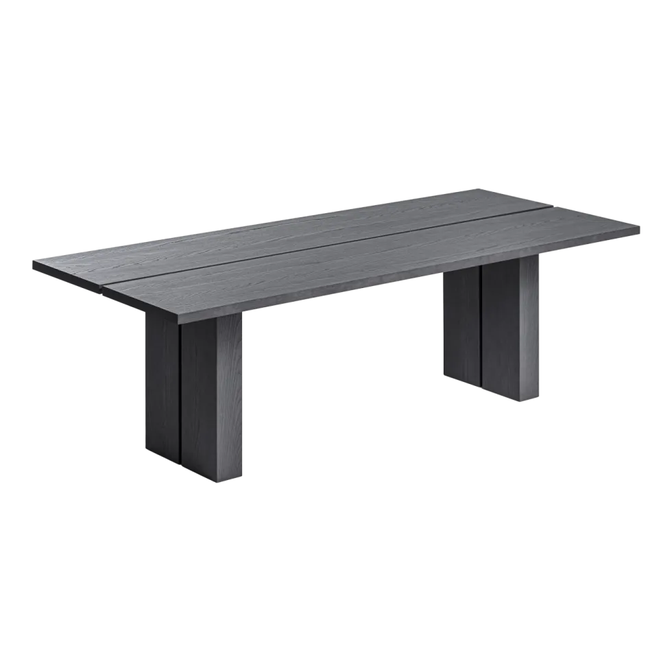 Table à manger rectangulaire en bois obsidian 240 x 100 cm Yaku 33 - Gervasoni