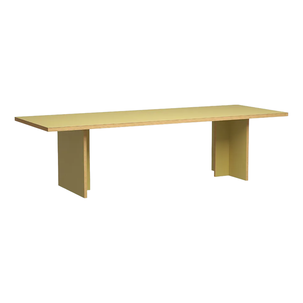 Table à manger rectangulaire en bois olive 280x100cm - HKliving