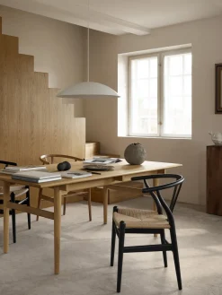 Table à manger rectangulaire en chêne blanc huilé 248x95cm CH327 - Carl Hansen & Søn