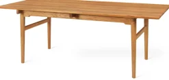 Table à manger rectangulaire en chêne et teck huilé 190x95cm CH327 - Carl Hansen & Søn