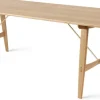 Table à manger rectangulaire en chêne huilé et laiton 210x82cm Hunting Table - Carl Hansen & Søn