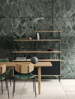 Table à manger rectangulaire en chêne huilé et laiton 210x82cm Hunting Table - Carl Hansen & Søn