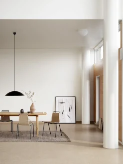 Table à manger rectangulaire en chêne huilé et laiton 210x82cm Hunting Table - Carl Hansen & Søn