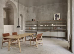 Table à manger rectangulaire en chêne huilé et laiton 210x82cm Hunting Table - Carl Hansen & Søn