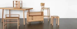 Table à manger rectangulaire en chêne naturel 160x80 cm Herringbone - Hübsch