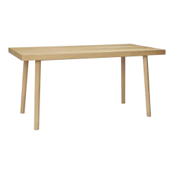 Table à manger rectangulaire en chêne naturel 160x80 cm Herringbone - Hübsch