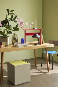 Table à manger rectangulaire en chêne naturel 160x80 cm Herringbone - Hübsch