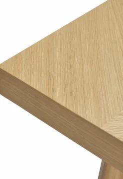 Table à manger rectangulaire en chêne naturel 160x80 cm Herringbone - Hübsch