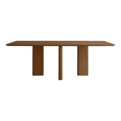 Table à manger rectangulaire en frêne et finition en noyer 180x100cm Joe - Gabrielle paris