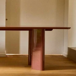 Table à manger rectangulaire en frêne et finition en noyer 180x100cm Joe - Gabrielle paris