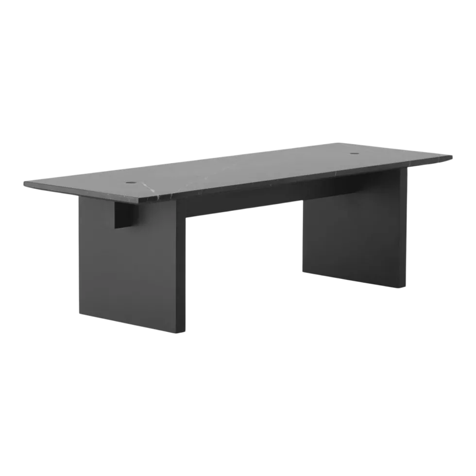 Table à manger rectangulaire en marbre noir Solid - Normann Copenhagen