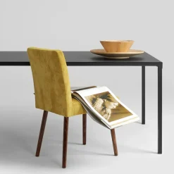 Table à manger rectangulaire en métal noir 180cm Obroos - Custom form