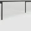 Table à manger rectangulaire en métal noir 200cm Obroos - Custom form