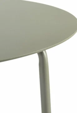 Table à manger ronde en aluminium verte 115 x 74 cm August - Serax