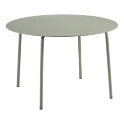 Table à manger ronde en aluminium verte 115 x 74 cm August - Serax