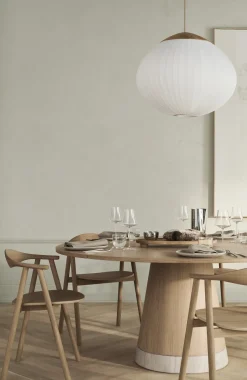 Table à manger ronde en chêne huilé 160cm Piro - Bolia