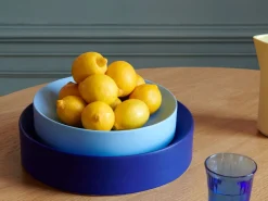 Table à manger ronde en chêne naturel et acier beige 120x74cm Plateau - Fest Amsterdam