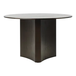 Table à manger ronde en chêne teinté marron 120x75cm Bue - Normann Copenhagen