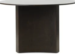 Table à manger ronde en chêne teinté marron 120x75cm Bue - Normann Copenhagen