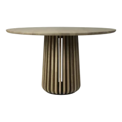 Table à manger ronde en chêne vernis 150cm Maru - Vincent Sheppard