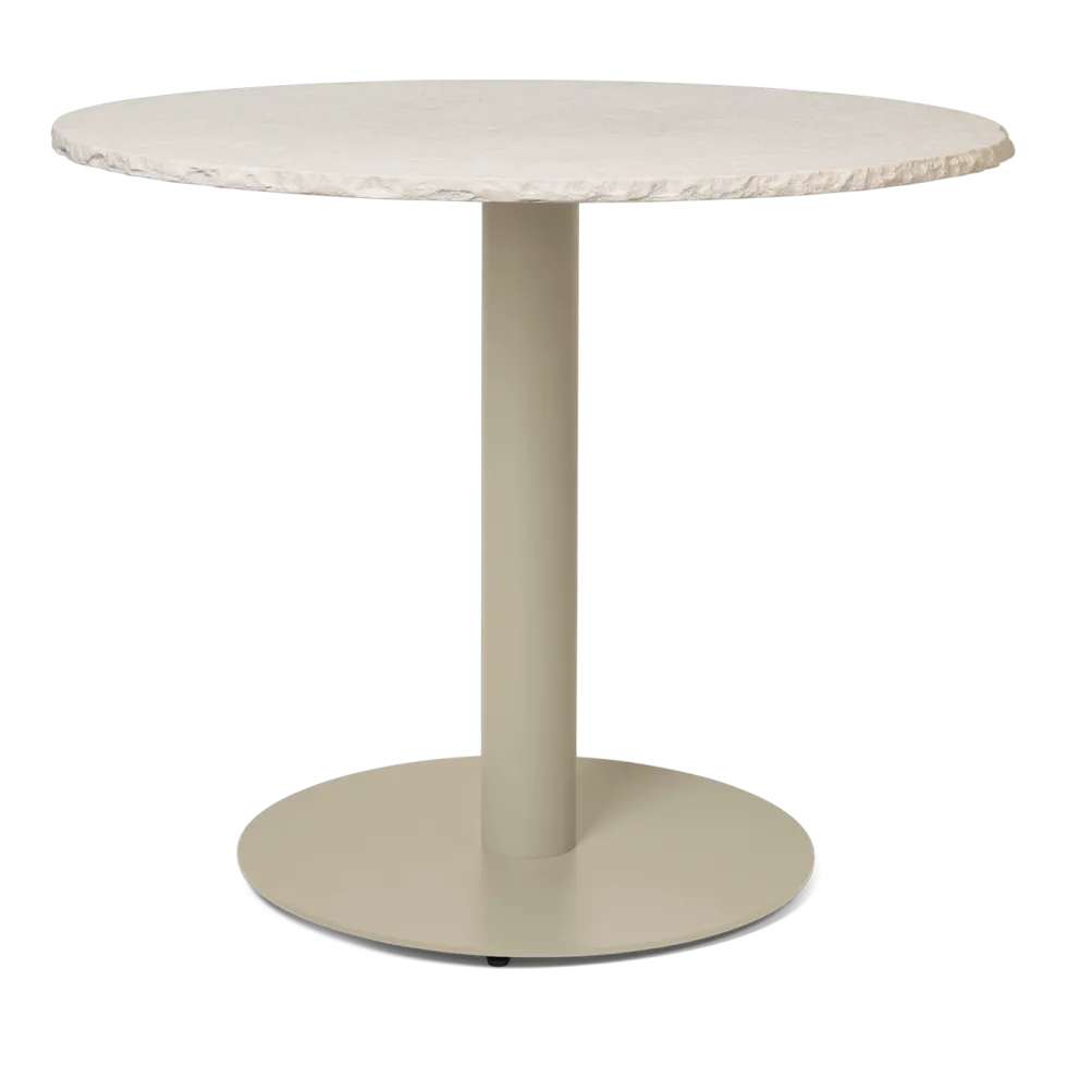 Table à manger ronde en marbre cachemire 90x72cm Mineral - Ferm living