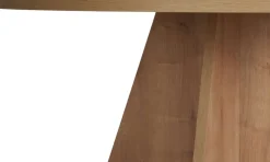 Table à manger ronde en mélamine claire 120x75cm Virella - Home Design