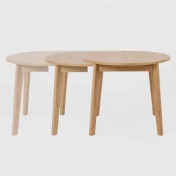Table à manger ronde à rallonge en chêne 95cm Woodyou - Custom form